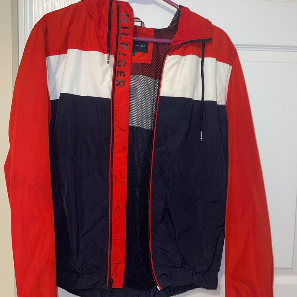 Lightly Worn Tommy Hilfiger rain coat